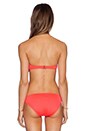 view 4 of 4 Georgica Beach Underwire Bandeau Bikini Top in Geranium