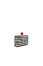 view 3 of 5 Veda Clutch in Navy Stripes