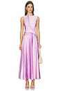 view 1 of 3 Illusion Print Kate Liquid Maxi Dress in Baby Pink