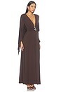 view 1 of 3 Aura Dress in Brown & Black