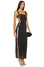 view 1 of 4 Hazel Cut-out Maxi Dress in Chocolate Brown