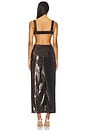 view 3 of 4 Hazel Cut-out Maxi Dress in Chocolate Brown