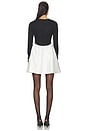 view 3 of 3 Clarissa Colorblock Mini Dress in Black & White