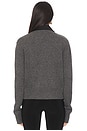 view 3 of 4 Pinched Crewneck Sweater With Collar in Grey