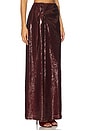 view 2 of 6 Sequin Maxi Skirt in Burgundy