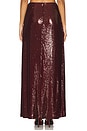 view 4 of 6 Sequin Maxi Skirt in Burgundy