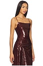 view 2 of 5 Sequin Column Tank Top in Burgundy
