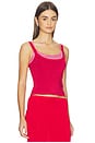 view 2 of 4 Kb Layered Tank Top in Raspberry & Pink