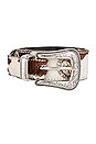 view 3 of 3 Princesa Pony Belt in Cow Print