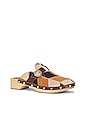 view 2 of 5 Allegra Patch Suede Clog in Black & Brown