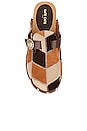 view 4 of 5 Allegra Patch Suede Clog in Black & Brown
