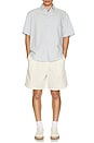 view 4 of 4 Two Tuck Wide Shorts in Cream