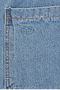 view 3 of 6 One Tuck Wide Fatigue Denim Jeans in Blue