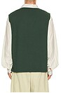 view 2 of 5 Woven Cotton Vest in Green
