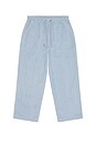view 5 of 6 Fatigue Stripe Denim Pants in Light Blue