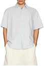 view 4 of 5 Relaxed Cotton Shirt in Sky Blue