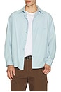 view 4 of 5 Relaxed Cotton Shirt in Sky Blue