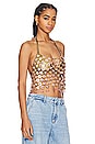 view 2 of 5 x REVOLVE Kelsey Chainmail Top in Pink & Gold