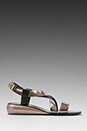 view 2 of 5 Ginette Sandal en Pewter/Black in Pewter & Black