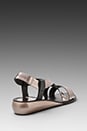 view 4 of 5 Ginette Sandal en Pewter/Black in Pewter & Black