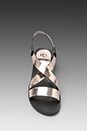 view 5 of 5 Ginette Sandal en Pewter/Black in Pewter & Black