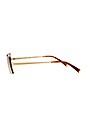 view 3 of 3 GAFAS DE SOL GRACE in Light Gold & Rose Gradient
