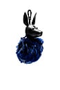 view 1 of 4 Bambi Faux Fur Dog Charm in Black & Cobalt