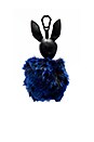 view 4 of 4 Bambi Faux Fur Dog Charm in Black & Cobalt
