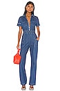 view 1 of 3 Charlie Fashion Denim Jumpsuit in Soho Wash