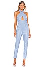 view 1 of 3 Wrap Front Jumpsuit in Gaga Blue