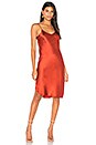 view 1 of 3 Silk Slip Dress in Rust