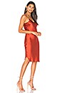 view 2 of 3 Silk Slip Dress in Rust