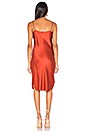 view 3 of 3 Silk Slip Dress in Rust