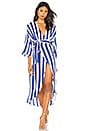 view 1 of 3 Wrap Dress in Royal Stripe