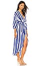 view 2 of 3 Wrap Dress in Royal Stripe