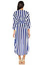 view 3 of 3 Wrap Dress in Royal Stripe