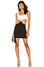 view 1 of 3 Cut Out Mini Dress in Bright White & Black