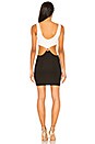 view 3 of 3 Cut Out Mini Dress in Bright White & Black