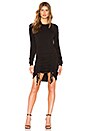 view 1 of 3 Crew Neck Ruched Dress in Black