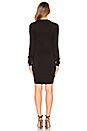 view 3 of 3 Crew Neck Ruched Dress in Black