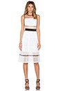 view 4 of 5 Mixed Lace Dress in White Multi