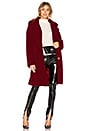 view 1 of 4 Single Breasted Teddy Coat in Red