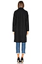 view 3 of 3 Single Breasted Long Coat in Black