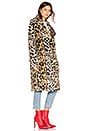 view 2 of 3 Faux Fur Long Coat in Leopard