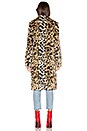 view 3 of 3 Faux Fur Long Coat in Leopard