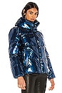 view 3 of 5 Metallic Puffer Jacket in Blue