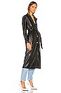 view 3 of 4 Leather Duster Jacket in Black