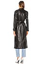 view 4 of 4 Leather Duster Jacket in Black
