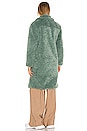 view 4 of 4 Long Sherpa Peacoat in Kylie Green in Ice