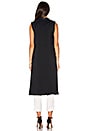 view 3 of 3 Side Slit Column Vest in Black